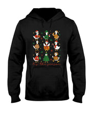 Retro Silly Goose Santa Cute Merry Christmas Tis The Season T-Shirt
