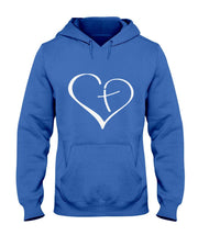 Christian Heart Jesus Cross Religious Gifts Christian T-Shirt