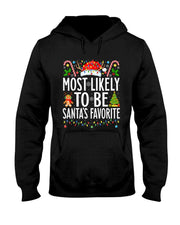 Most Likely To Be Santas Favorite Xmas Family Christmas T-Shirt