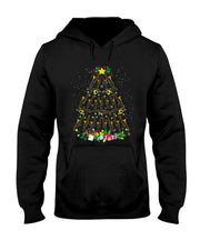 Funny Christmas Trombone Player Xmas Tree Music Lover Santa T-Shirt