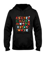 Teacher Christmas Alphabet Back To School Holiday Learning T-Shirt