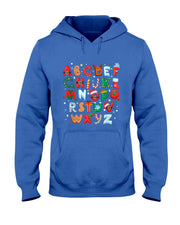 Teacher Christmas Alphabet Back To School Holiday Learning T-Shirt