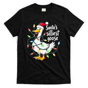 Santas Silliest Goose Funny Christmas Tee T-Shirt