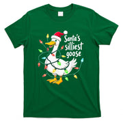Santas Silliest Goose Funny Christmas Tee T-Shirt