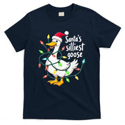 Santas Silliest Goose Funny Christmas Tee T-Shirt