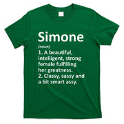 SIMONE Definition Personalized Name Funny Christmas Gift T-Shirt