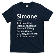 SIMONE Definition Personalized Name Funny Christmas Gift T-Shirt