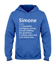 SIMONE Definition Personalized Name Funny Christmas Gift T-Shirt