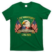 250 Years American Anniversary 1776-2026 T-Shirt - Green