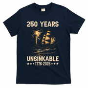 250 Years Patriotic Ship 1776-2026 250th Anniversary T-Shirt - Navy