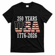 250 Years USA 1776-2026 250th Anniversary T-Shirt - Black