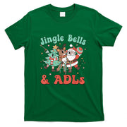 Occupational Therapy Christmas Reindeer Santa ADLS New OT T-Shirt
