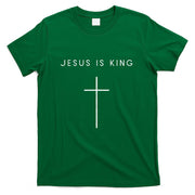 Jesus Is King Cross Minimalist Christian Religious Jesus T-Shirt