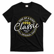 30th Birthday One Of A Kind Since 1996 Classic Built To Last All Original Parts  T-Shirt - Black