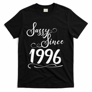30th Birthday Sassy Since 1996 T-Shirt - Black