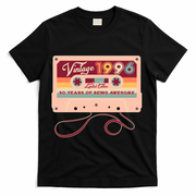 30th Birthday Vintage 1996 Limited Edition Cassette Tape T-Shirt - Black
