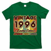 30th Birthday Vintage 1996 Limited Edition Awesome Epic Legend T-Shirt - Green