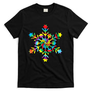 Tie Dye Snowflake Retro Hippie Christmas Holiday Xmas Gift T-Shirt