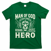 Man Of God Husband Daddy Protector Hero T-Shirt
