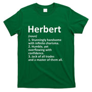 HERBERT Definition Personalized Name Funny Birthday Gift T-Shirt