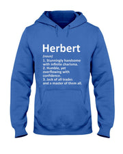 HERBERT Definition Personalized Name Funny Birthday Gift T-Shirt