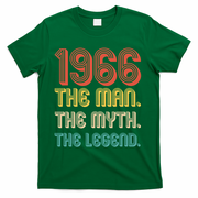 60th Birthday 1966 The Man Myth The Legend T-Shirt - Green
