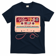 60th Birthday Vintage 1966 Limited Edition Cassette Tape T-Shirt - Navy