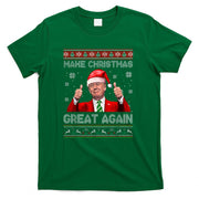 Make Christmas Great Again Xmas Funny Trump Pajamas Ugly T-Shirt