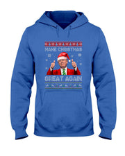 Make Christmas Great Again Xmas Funny Trump Pajamas Ugly T-Shirt
