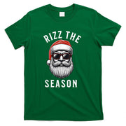 Rizz the Season Silly Christmas Funny Santa Men Teen Boys T-Shirt