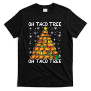 Tacos Christmas Tree Funny Xmas Foodie Mexican Men Women Kid T-Shirt