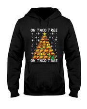 Tacos Christmas Tree Funny Xmas Foodie Mexican Men Women Kid T-Shirt