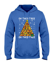 Tacos Christmas Tree Funny Xmas Foodie Mexican Men Women Kid T-Shirt