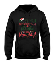 Womens BELINDA Personalized Christmas Naughty Nice BELINDA Name V-Neck T-Shirt