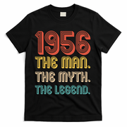 70th Birthday 1956 The Man Myth The Legend T-Shirt - Black
