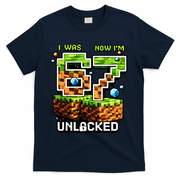 7th Birthday I Was 6 Now Im 7 Unlocked 67 Meme T-Shirt - Navy