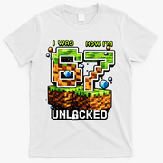 7th Birthday I Was 6 Now Im 7 Unlocked 67 Meme T-Shirt - White