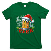 Santa Its the Most Wonderful Time for a Beer Christmas T-Shirt