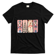 Retro Nutcracker Ballet Pink Christmas Xmas Vibes Women Kids T-Shirt