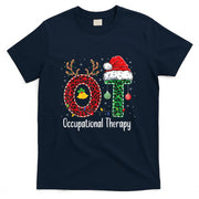 Occupational Therapy Christmas santa hat OT Therapist T-Shirt