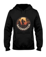 Retro Vintage Sax-Squatch Yeti Bigfoot Playing Saxophone T-Shirt