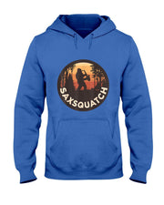 Retro Vintage Sax-Squatch Yeti Bigfoot Playing Saxophone T-Shirt