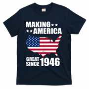 80th Birthday Making American Great Since 1946 T-Shirt - Navy