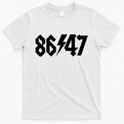 8647 Retro Vintage 80s Style Rock Anti Trump T-Shirt
