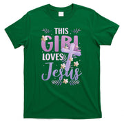 This Girl Loves Jesus Cute Christian Girl Jesus T-Shirt