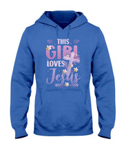 This Girl Loves Jesus Cute Christian Girl Jesus T-Shirt