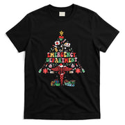 Retro Emergency Department Christmas Tree ER Crew Nurse Xmas T-Shirt