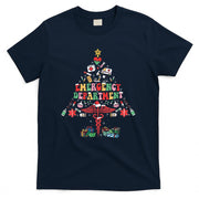 Retro Emergency Department Christmas Tree ER Crew Nurse Xmas T-Shirt