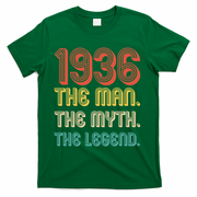 90th Birthday 1936 The Man Myth The Legend T-Shirt - Green