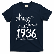 90th Birthday Sassy Since 1936 T-Shirt - Navy